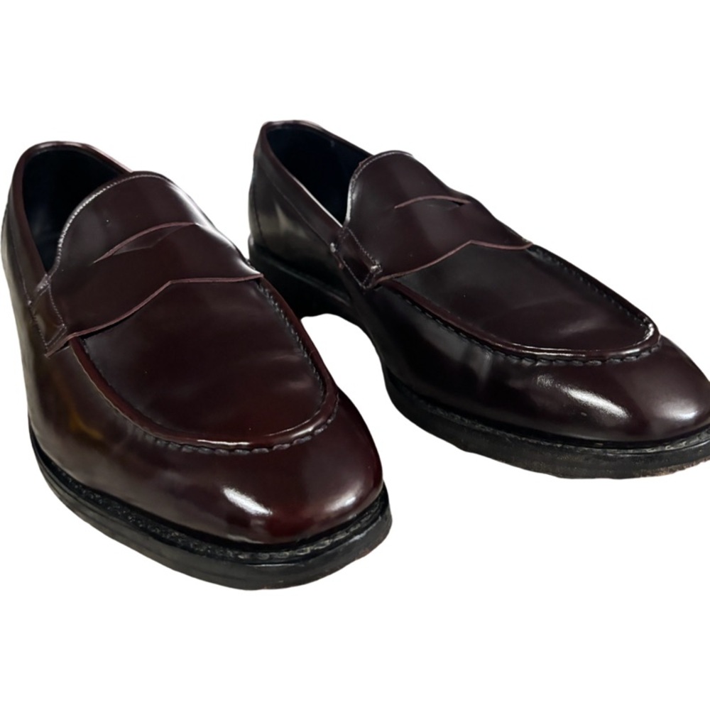Allen Edmonds Men’s Dark Burgundy Leather Penny Loafers